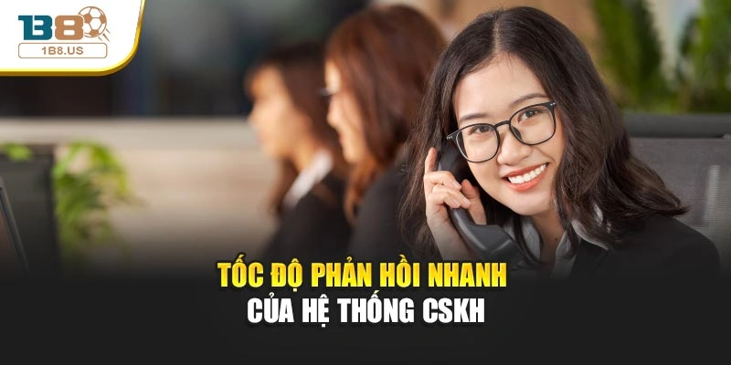 Tốc độ phản hồi nhanh của hệ thống CSKH